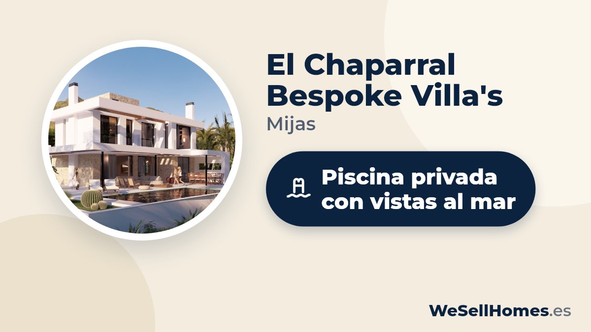 El Chaparral Bespoke Villa's, Mijas: Piscina privada con vistas al mar