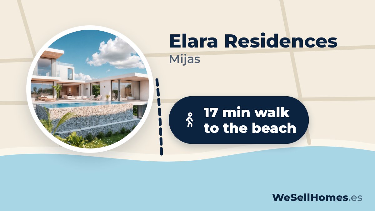 Elara Residences, Mijas: 17 min walk to the beach