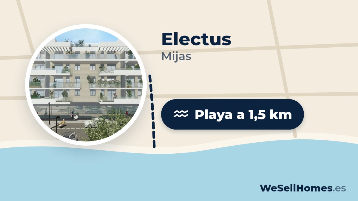 Electus, Mijas: Playa a 1,5 km