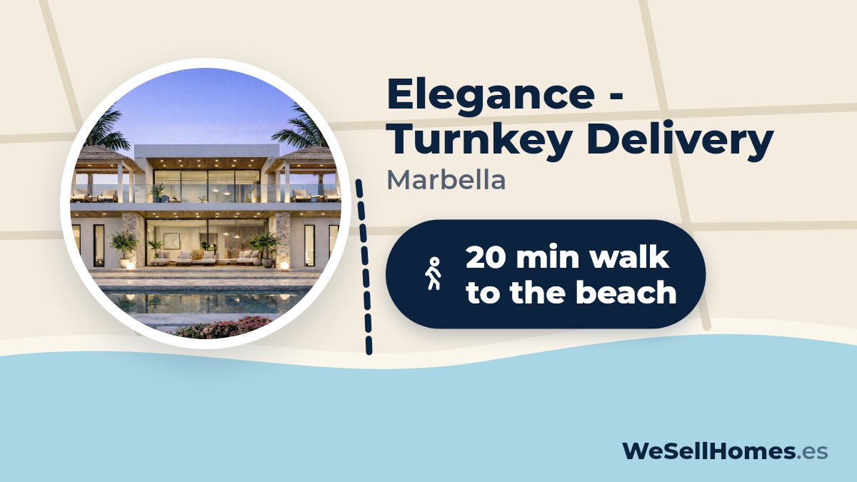 Elegance - Turnkey Delivery, Marbella: 20 min walk to the beach