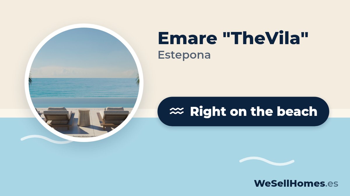 Emare "TheVila", Estepona: Right on the beach