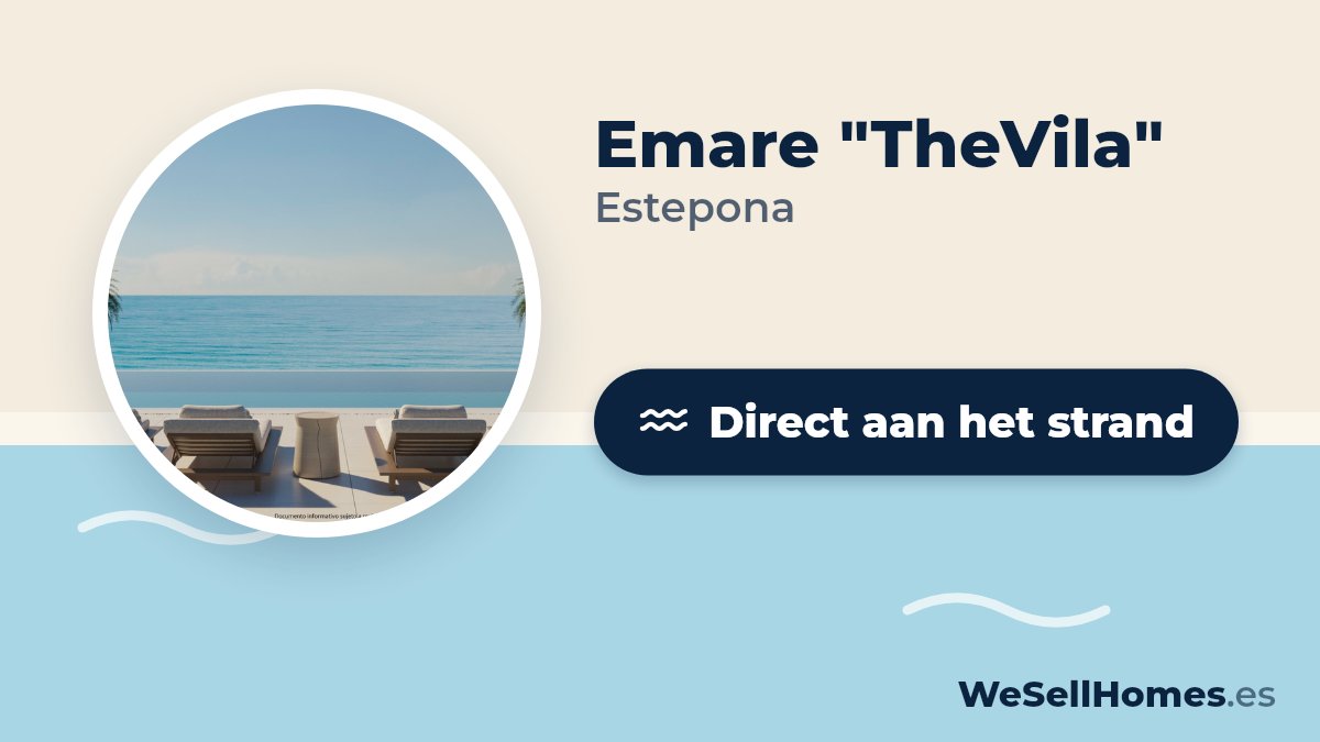 Emare "TheVila", Estepona: Direct aan het strand