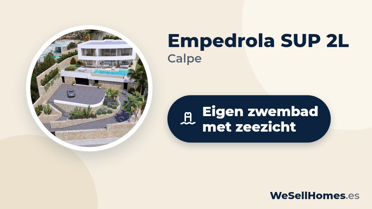Empedrola SUP 2L, Calpe: Eigen zwembad met zeezicht