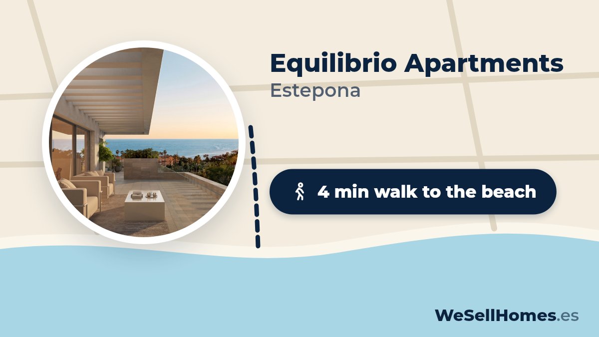 Equilibrio Apartments, Estepona: 4 min walk to the beach