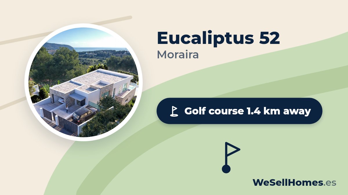 Eucaliptus 52, Moraira: Golf course 1.4 km away