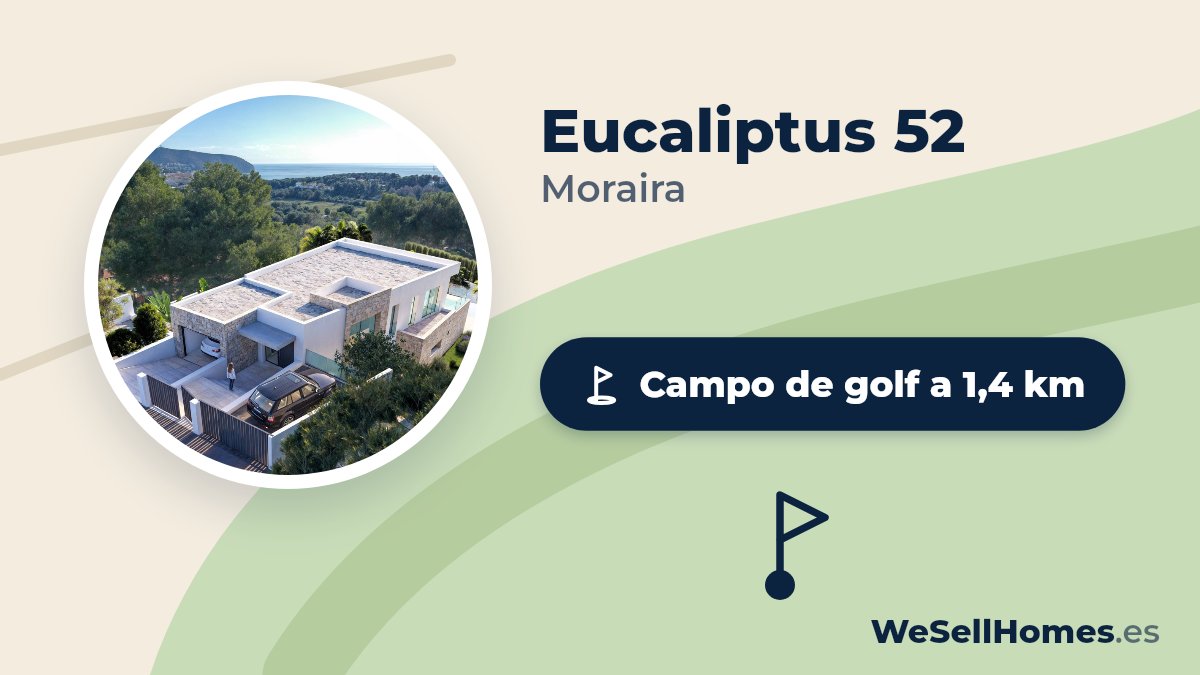 Eucaliptus 52, Moraira: Campo de golf a 1,4 km