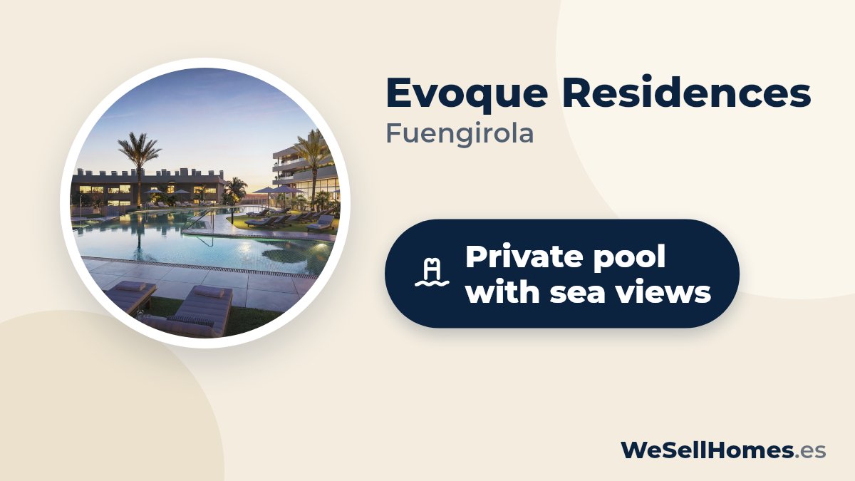 Evoque Residences, Fuengirola: Private pool with sea views