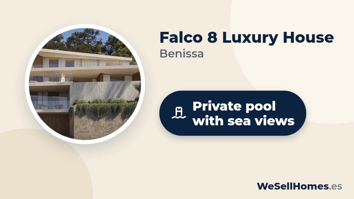 Falco 8 Luxury House, Benissa: Private pool with sea views