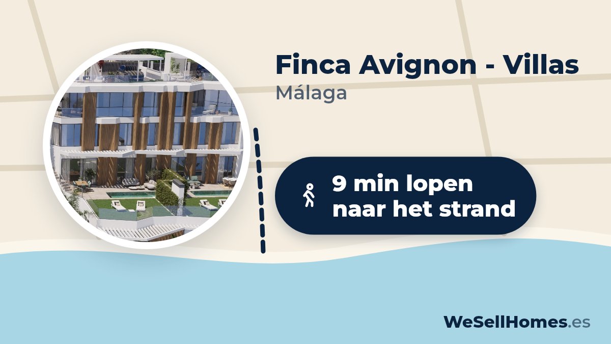 Finca Avignon - Villas, Málaga: 9 min lopen naar het strand