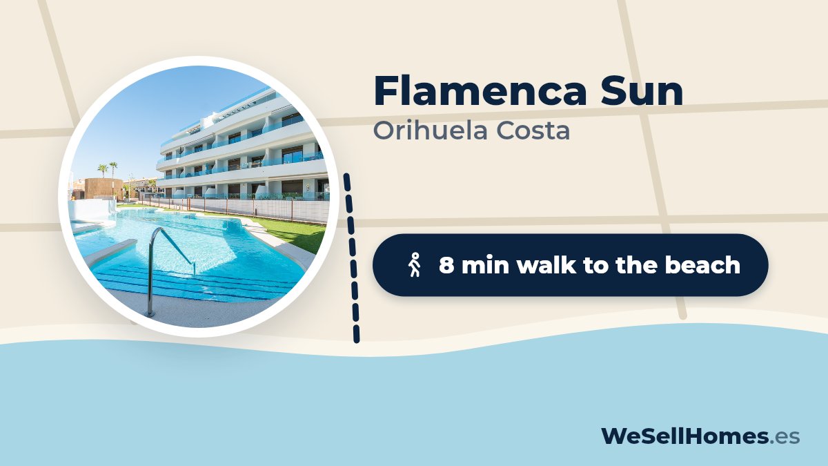 Flamenca Sun, Orihuela Costa: 8 min walk to the beach