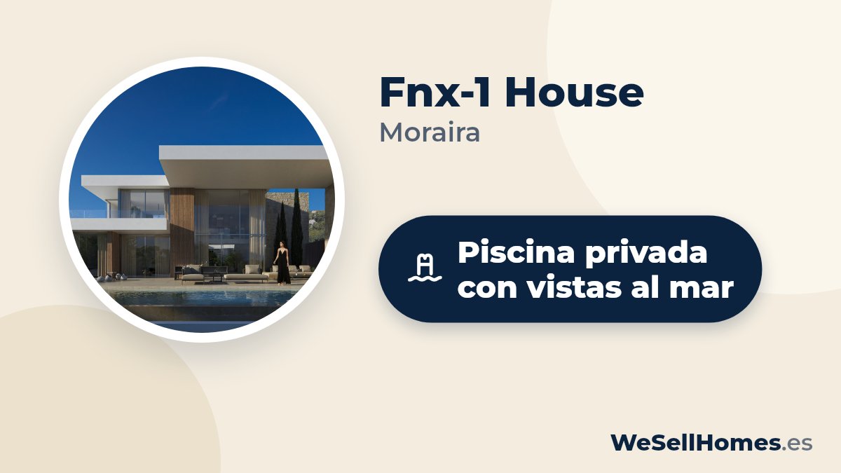 Fnx-1 House, Moraira: Piscina privada con vistas al mar