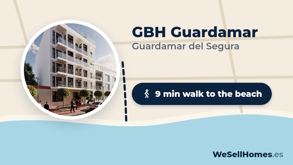 GBH Guardamar, Guardamar del Segura: 9 min walk to the beach