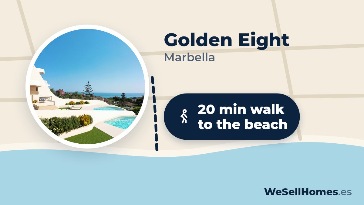 Golden Eight, Marbella: 20 min walk to the beach