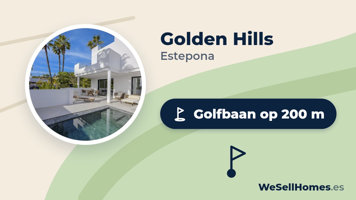 Golden Hills, Estepona: Golfbaan op 200 m
