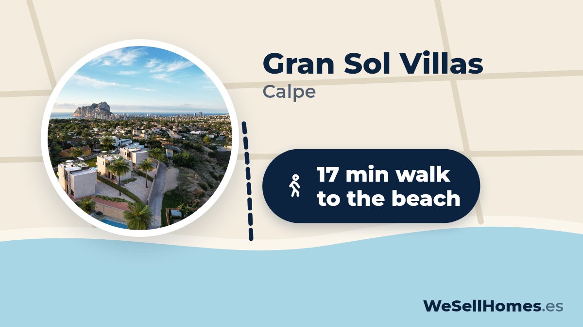 Gran Sol Villas, Calpe: 17 min walk to the beach