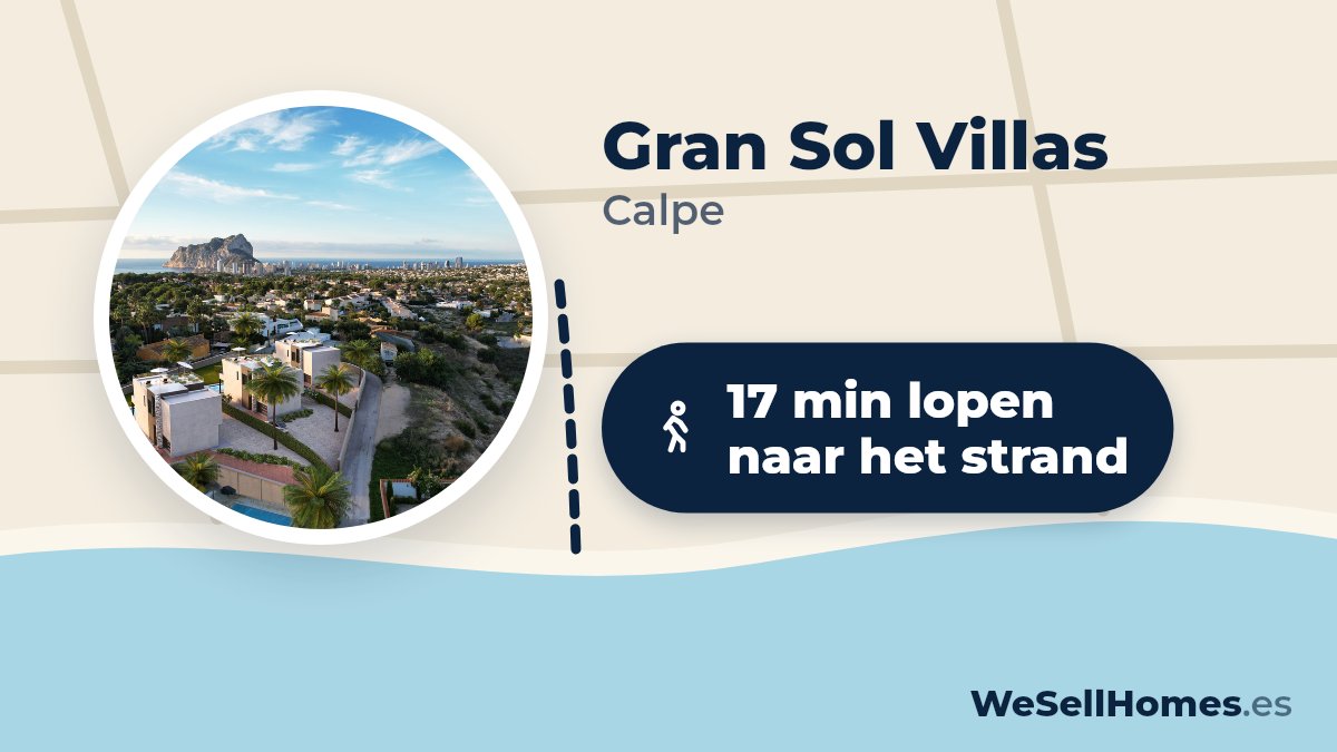 Gran Sol Villas, Calpe: 17 min lopen naar het strand