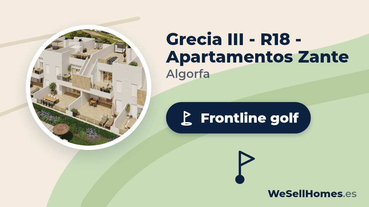 Grecia III - R18 - Apartamentos Zante, Algorfa: Frontline golf