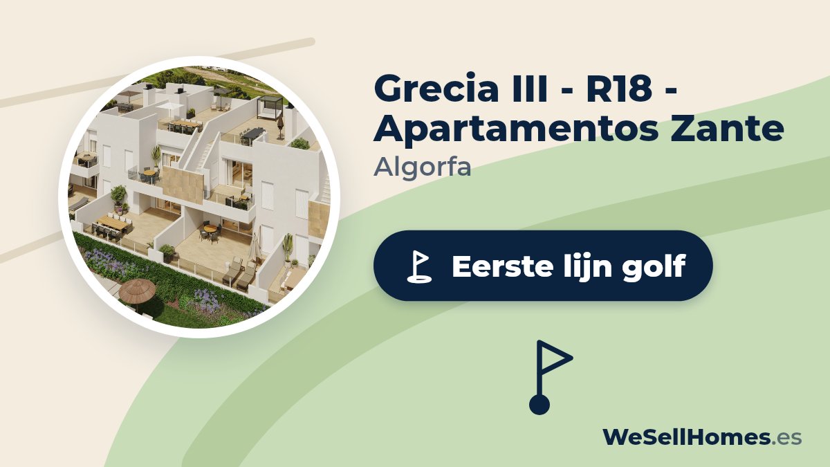 Grecia III - R18 - Apartamentos Zante, Algorfa: Eerste lijn golf