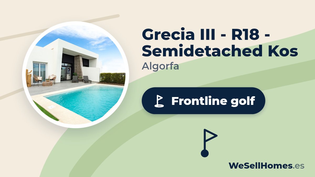 Grecia III - R18 - Semidetached Kos, Algorfa: Frontline golf