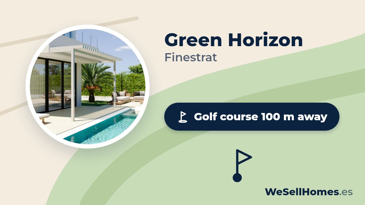 Green Horizon, Finestrat: Golf course 100 m away