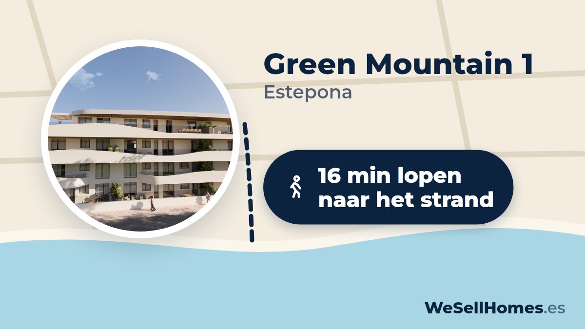 Green Mountain 1, Estepona: 16 min lopen naar het strand