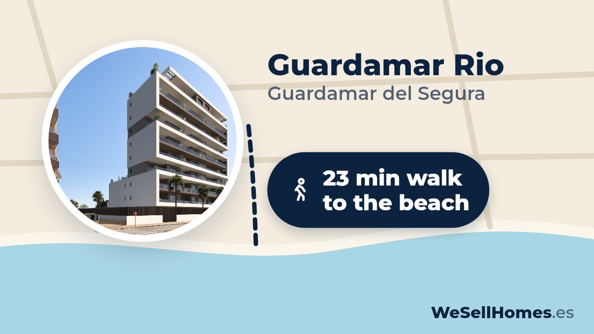 Guardamar Rio, Guardamar del Segura: 23 min walk to the beach