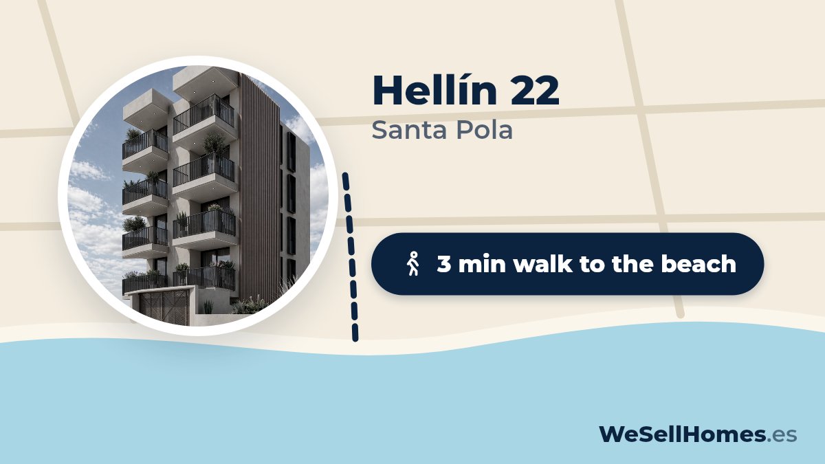 Hellín 22, Santa Pola: 3 min walk to the beach