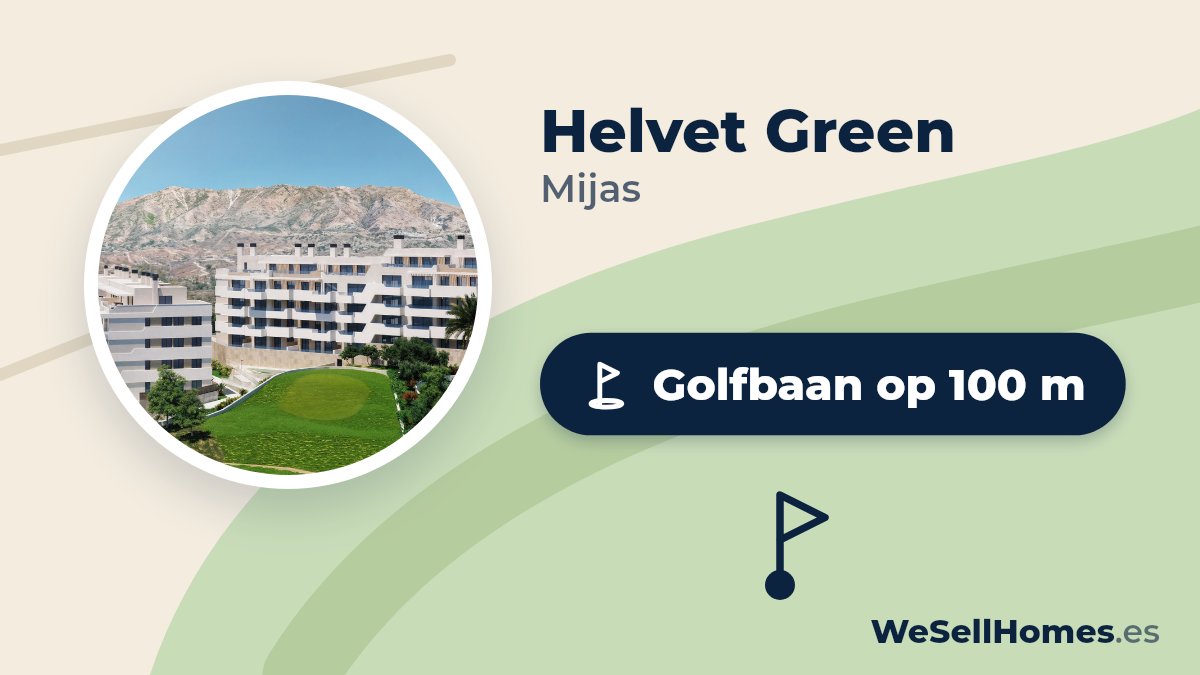 Helvet Green, Mijas: Golfbaan op 100 m