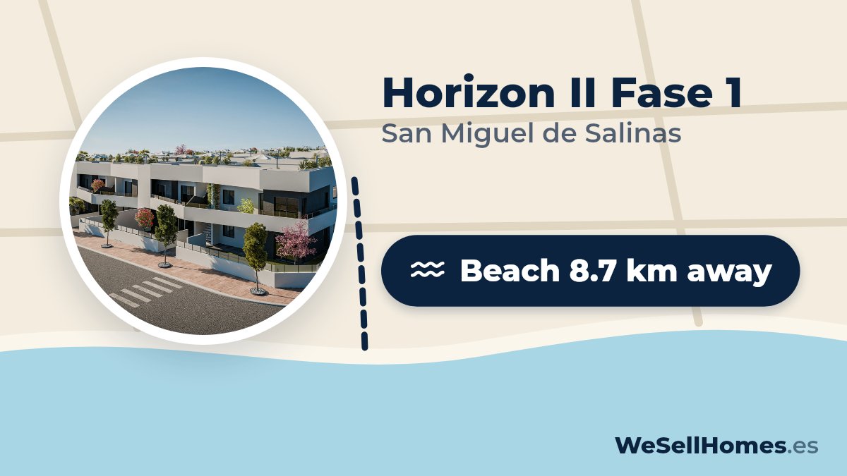 Horizon II Fase 1, San Miguel de Salinas: Beach 8.7 km away