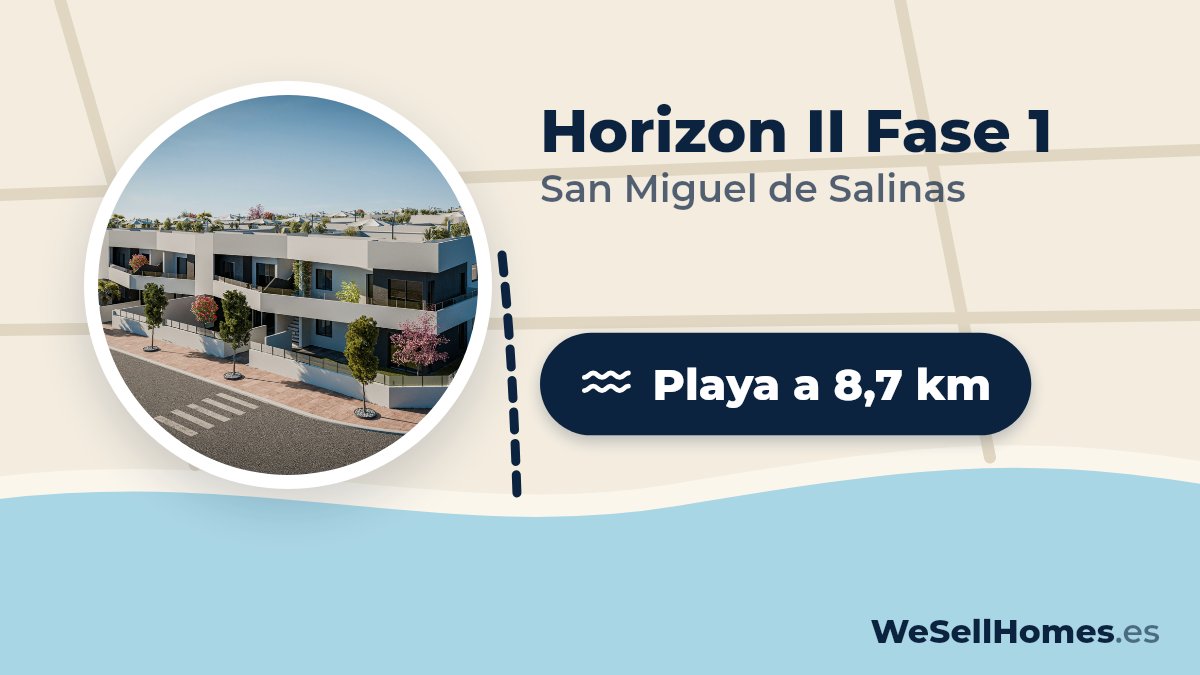 Horizon II Fase 1, San Miguel de Salinas: Playa a 8,7 km
