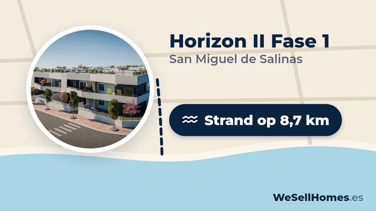 Horizon II Fase 1, San Miguel de Salinas: Strand op 8,7 km