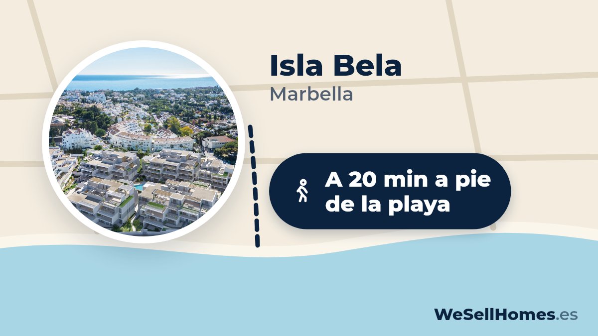 Isla Bela, Marbella: A 20 min a pie de la playa