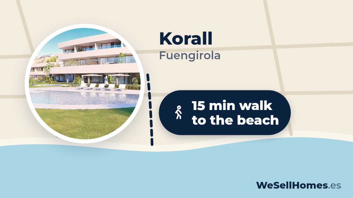 Korall, Fuengirola: 15 min walk to the beach