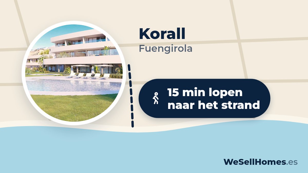 Korall, Fuengirola: 15 min lopen naar het strand