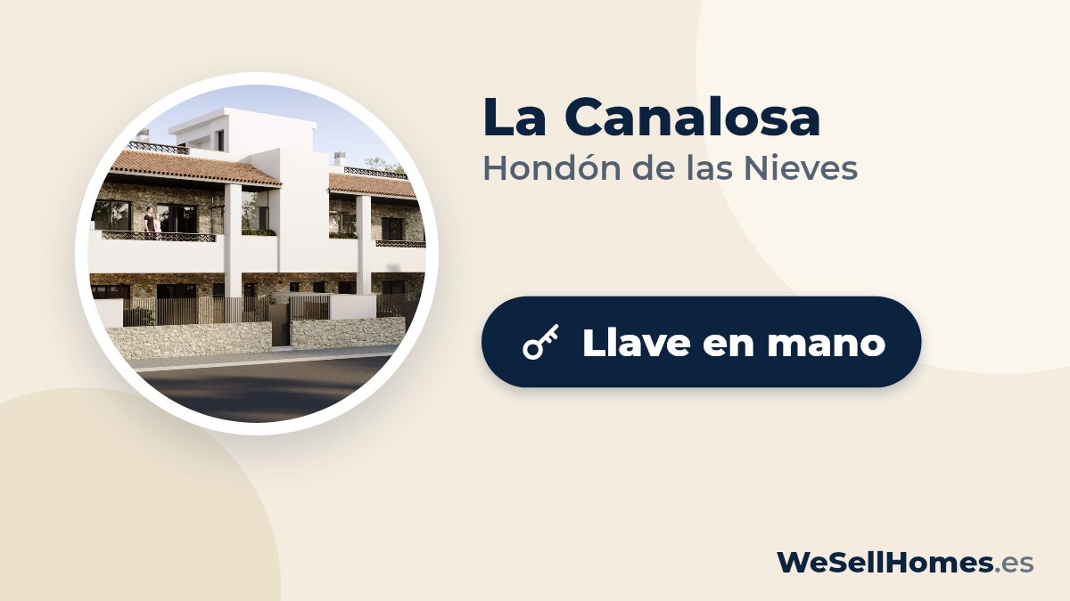La Canalosa, Hondón de las Nieves: Llave en mano