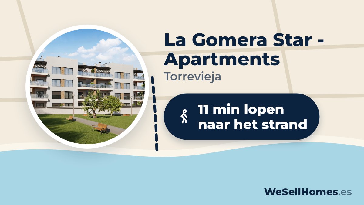 La Gomera Star - Apartments, Torrevieja: 11 min lopen naar het strand