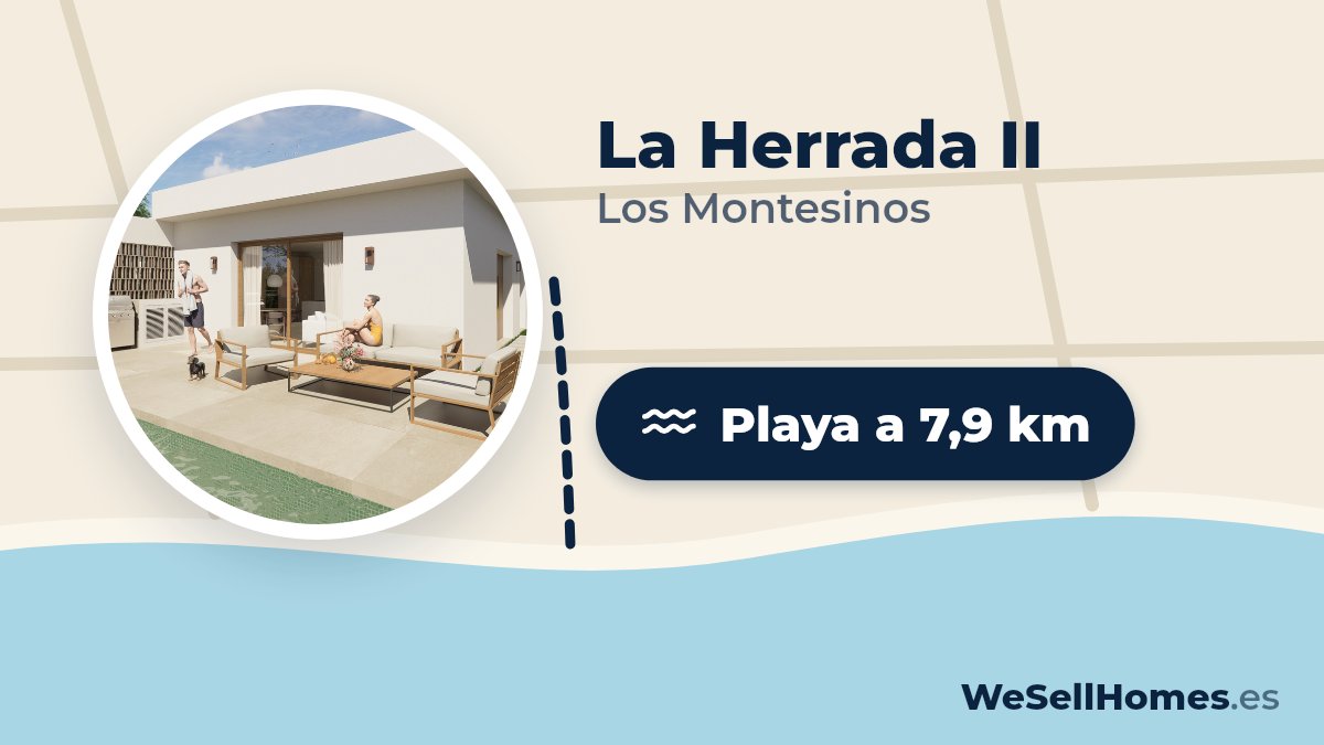 La Herrada II, Los Montesinos: Playa a 7,9 km