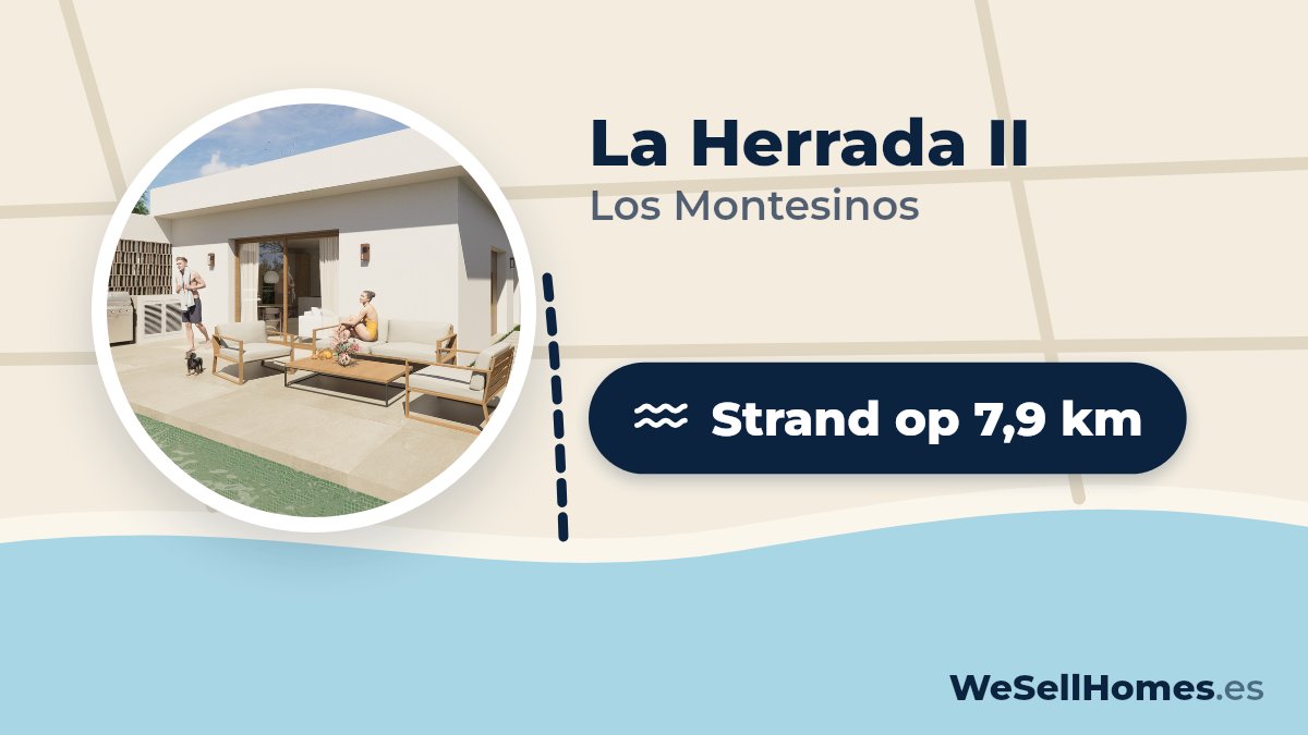 La Herrada II, Los Montesinos: Strand op 7,9 km