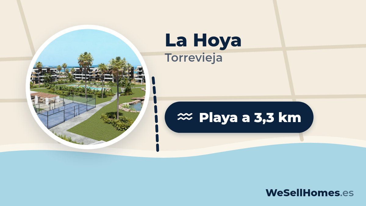 La Hoya, Torrevieja: Playa a 3,3 km