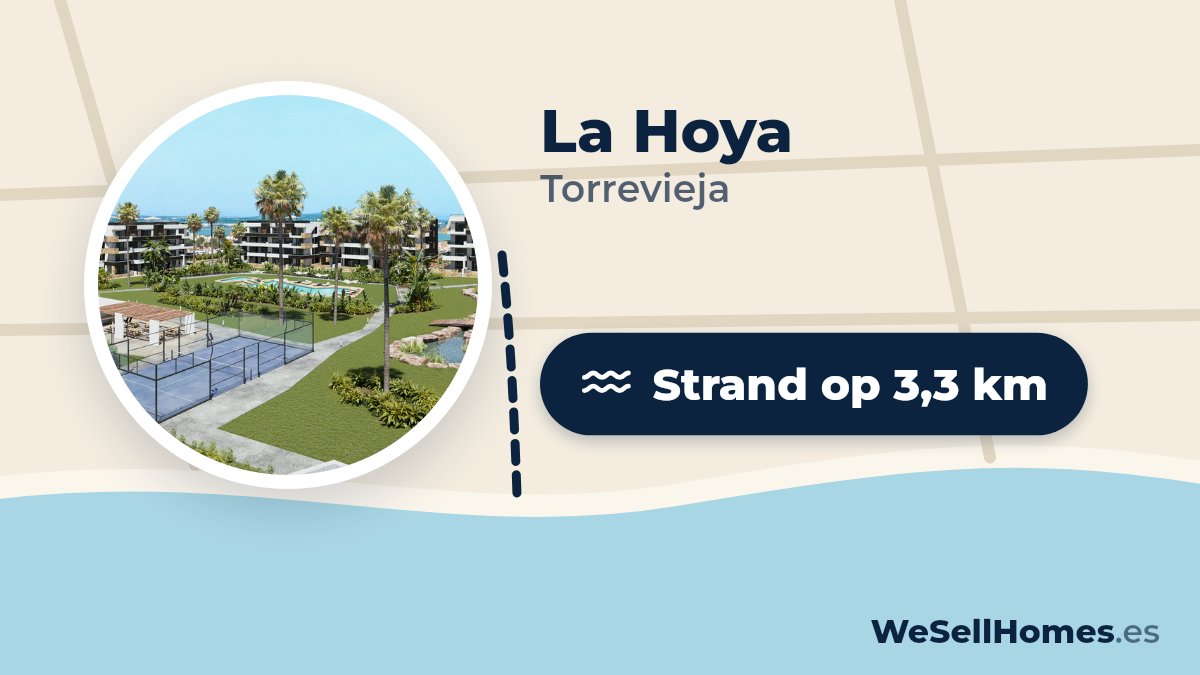 La Hoya, Torrevieja: Strand op 3,3 km