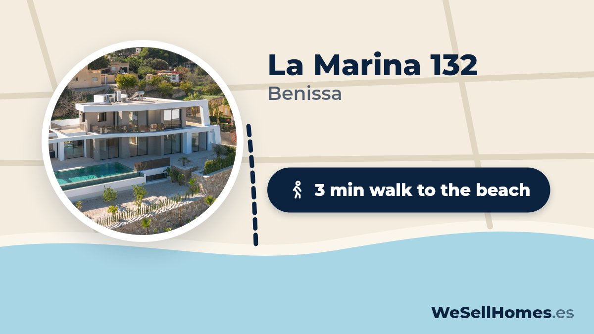 La Marina 132, Benissa: 3 min walk to the beach
