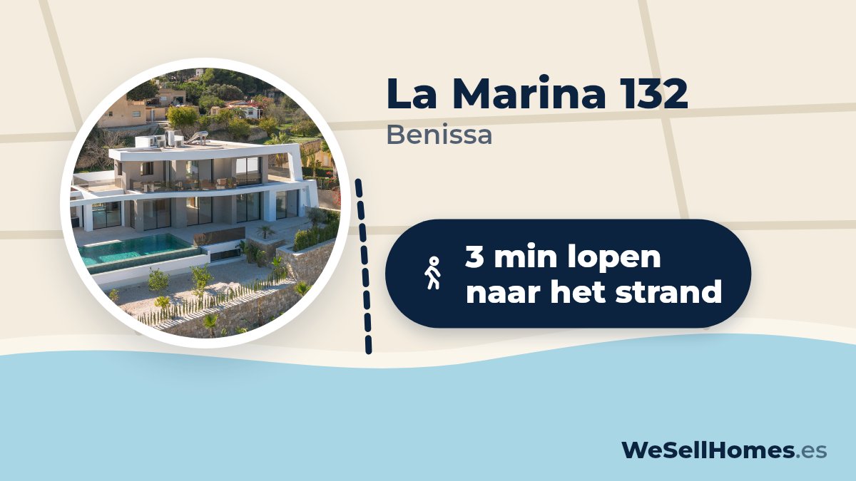 La Marina 132, Benissa: 3 min lopen naar het strand