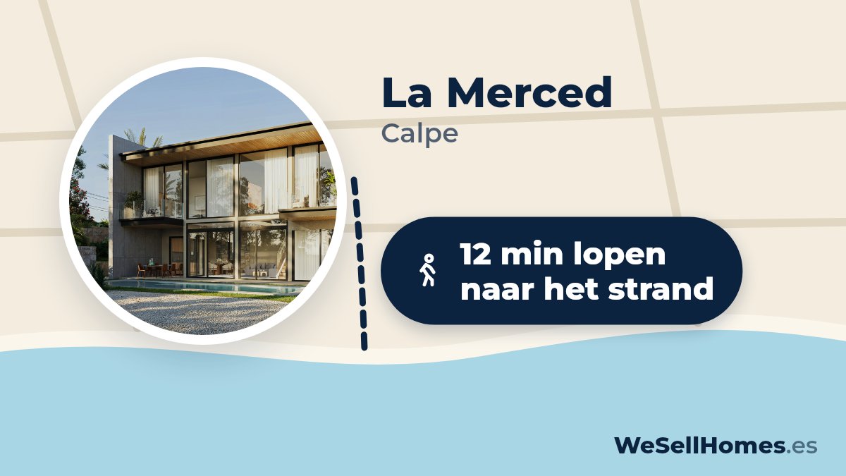 La Merced, Calpe: 12 min lopen naar het strand