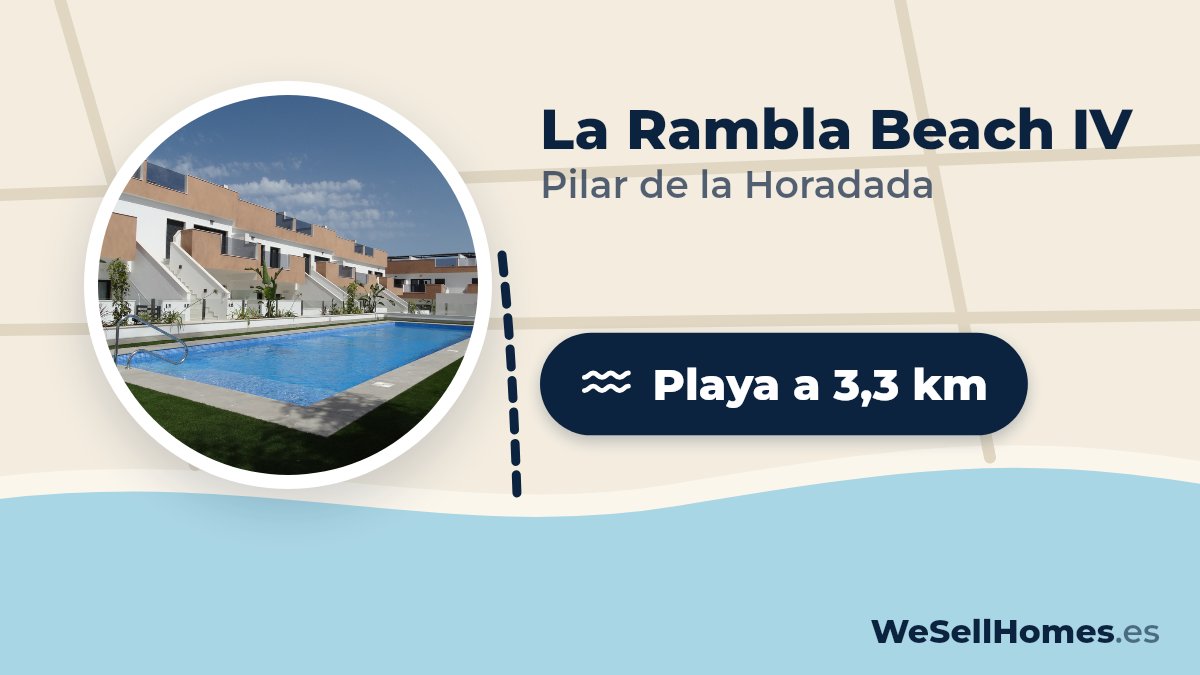 La Rambla Beach IV, Pilar de la Horadada: Playa a 3,3 km