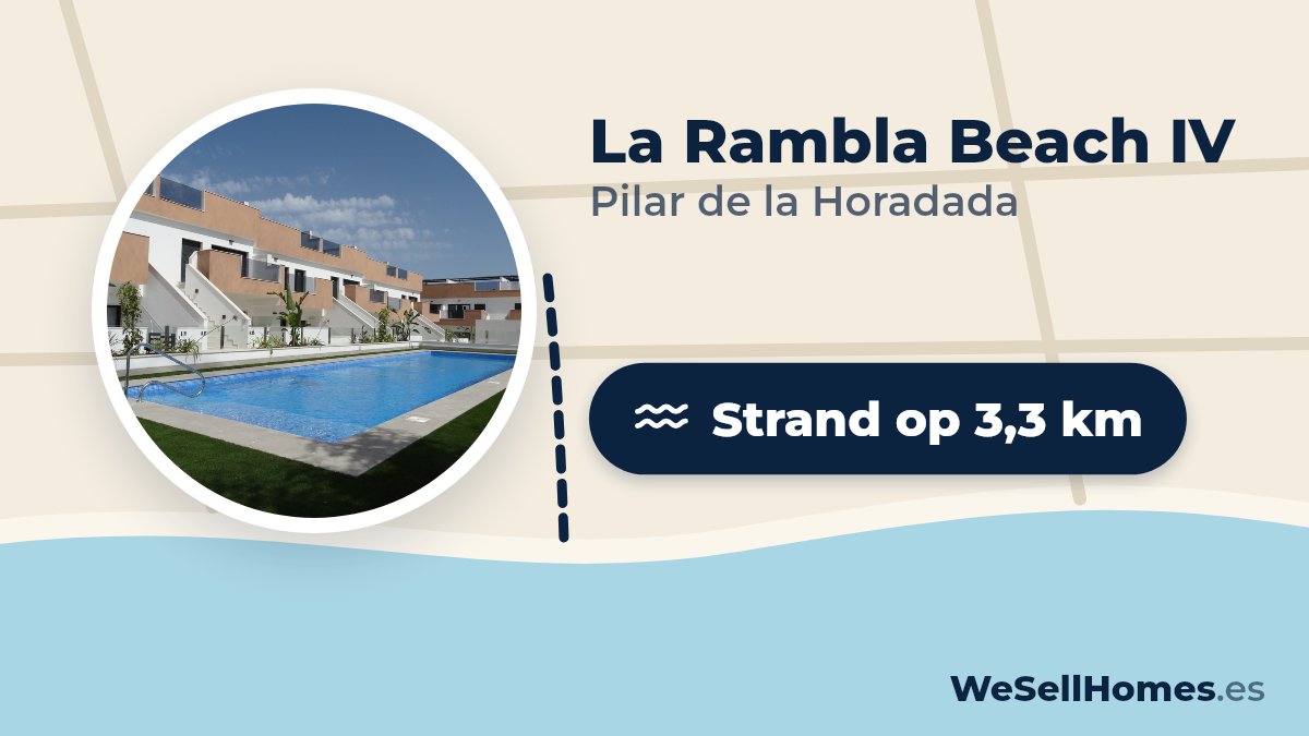 La Rambla Beach IV, Pilar de la Horadada: Strand op 3,3 km