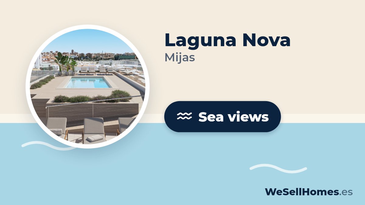 Laguna Nova, Mijas: Sea views