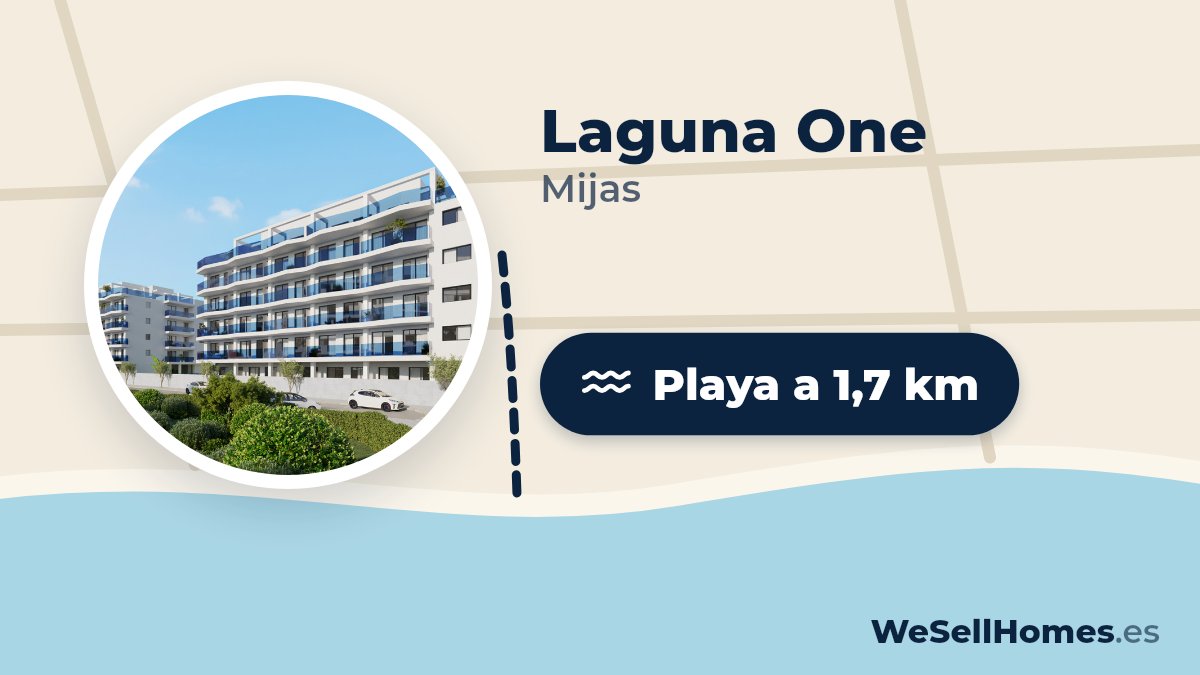 Laguna One, Mijas: Playa a 1,7 km