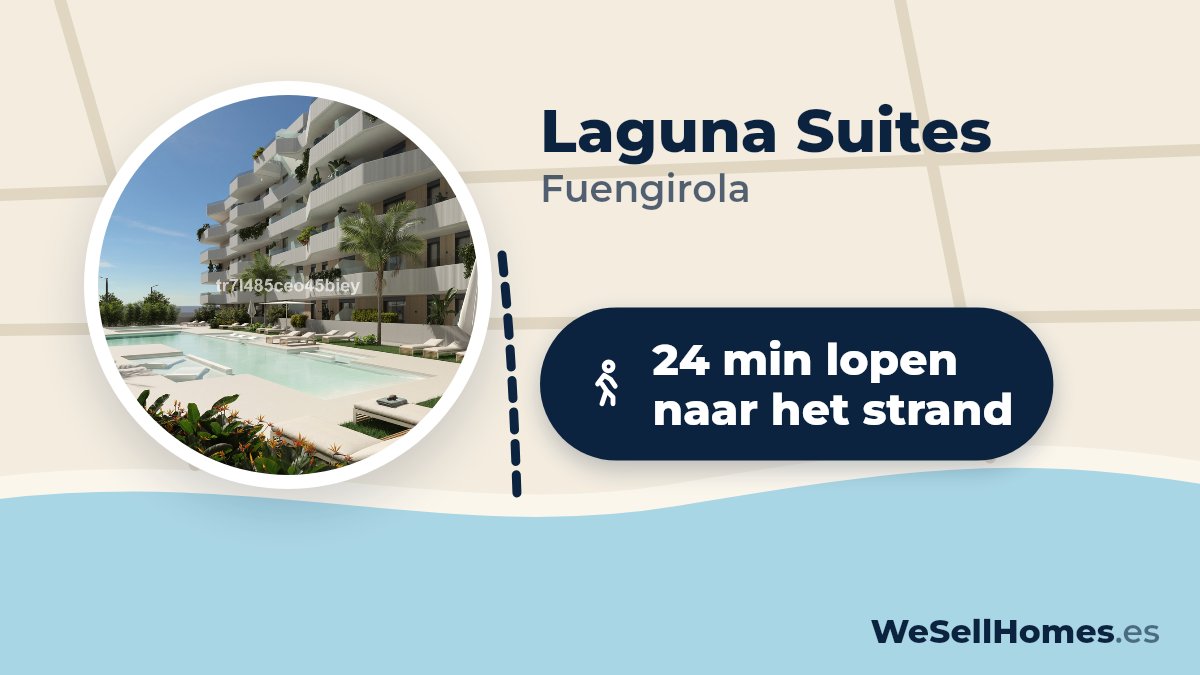 Laguna Suites, Fuengirola: 24 min lopen naar het strand