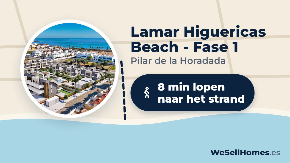 Lamar Higuericas Beach - Fase 1, Pilar de la Horadada: 8 min lopen naar het strand