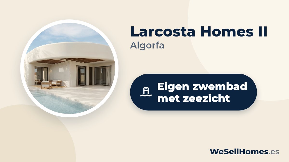 Larcosta Homes II, Algorfa: Eigen zwembad met zeezicht